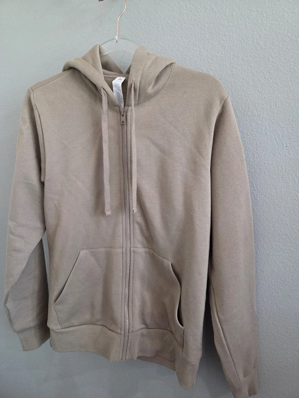 ALO Yoga Men’s Full-Zip Hoodie in Taupe Beige